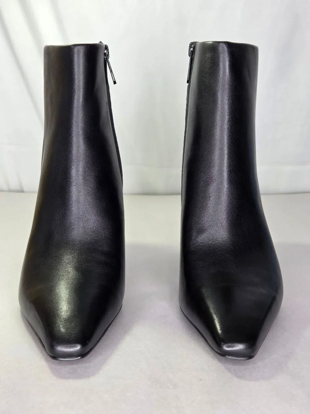 Sam Edelman Saige Zipper Leather Booties Black 7